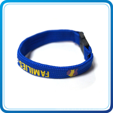 Custom Print Own Design with Plastic Buckle Wristbands for Promotional